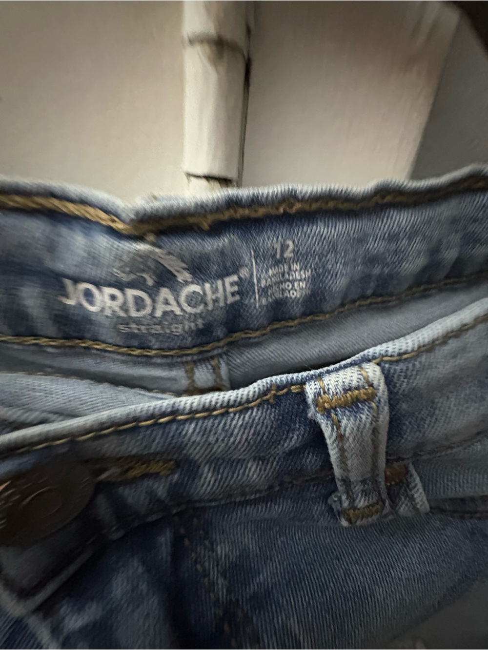 Jordache girls Light Blue Denim Jeans - Size 12